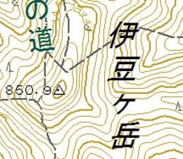 伊豆ヶ岳地図